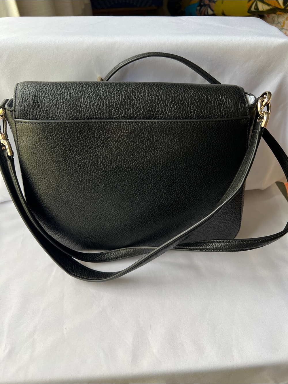 kate spade Black Pebbled Leather Crossbody Bag with Gold Hardware - Picture 3 of 5